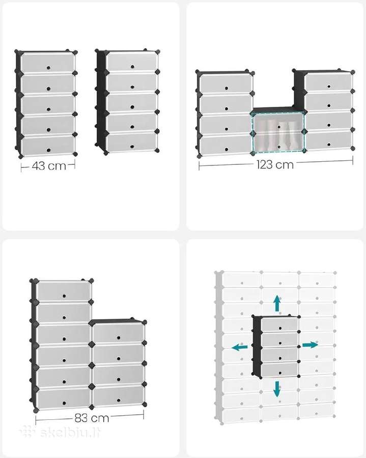 Modulinė batų laikimo dėžė - nuotraukos Nr. 3