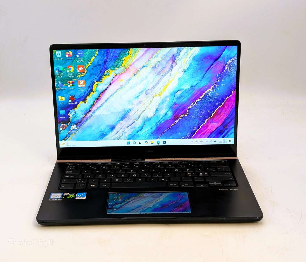Asus Zenbook Ux480fd i5 8gb Gtx 1050 Screenpad - nuotraukos Nr. 3
