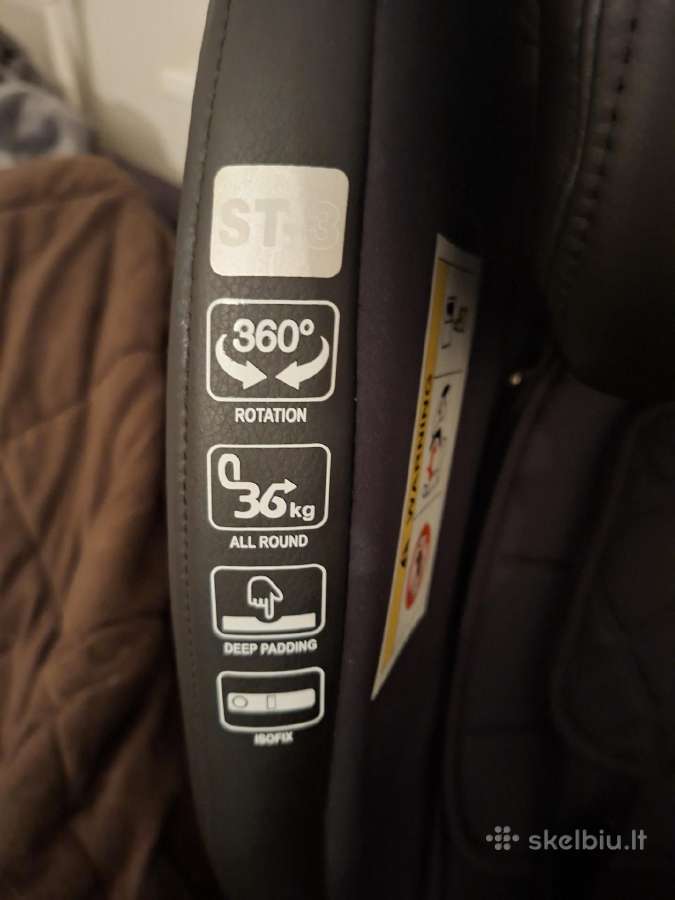 Auto kedutė 360 kampu besisukanti su isofix - nuotraukos Nr. 2