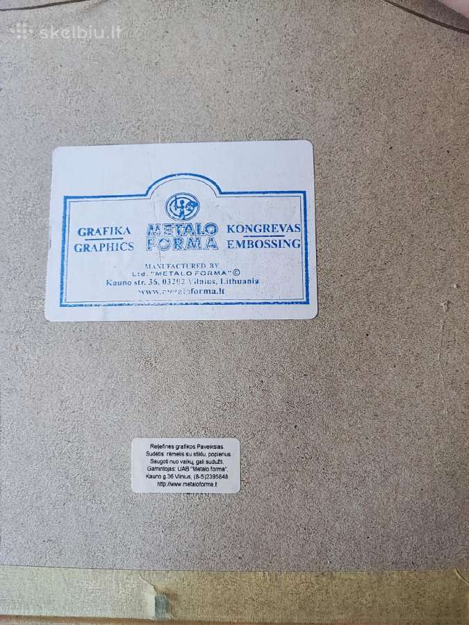 Reljefinis paveikslas Vilnius - nuotraukos Nr. 2