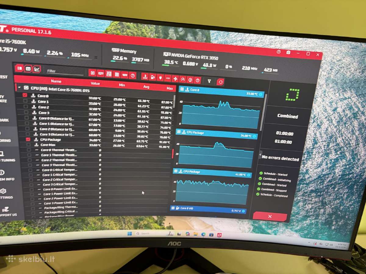 Rtx3050/16gb RAM/i5 7600k - nuotraukos Nr. 7