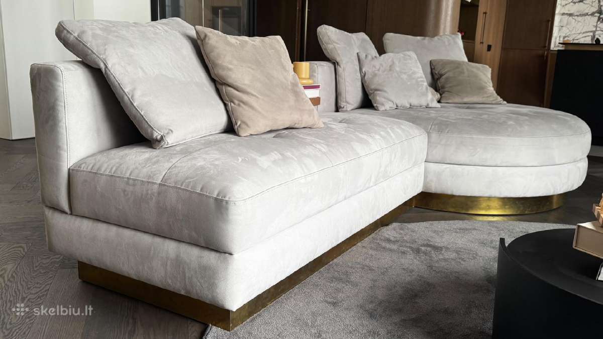 Išskirtinė 3 m „minotti“ stiliaus sofa - nuotraukos Nr. 4