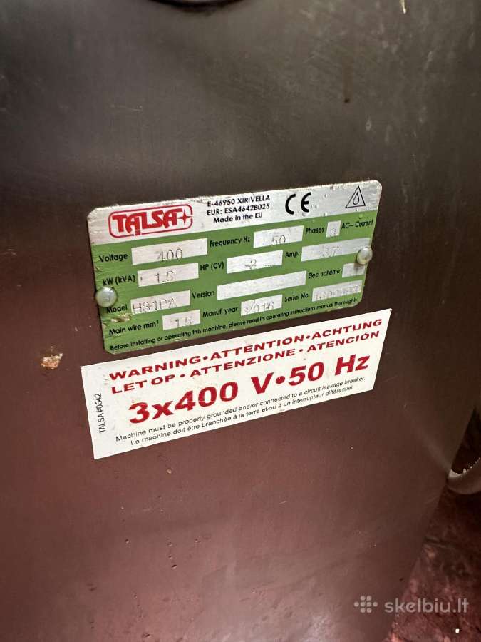 Dešrų kimštuvas Talsa H31 Pa – 31 L - nuotraukos Nr. 2