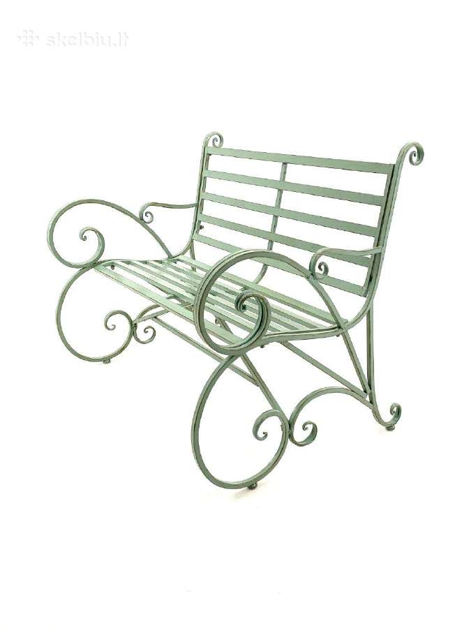 Provanso stiliaus metalinis sodo suoliukas 4v - nuotraukos Nr. 6
