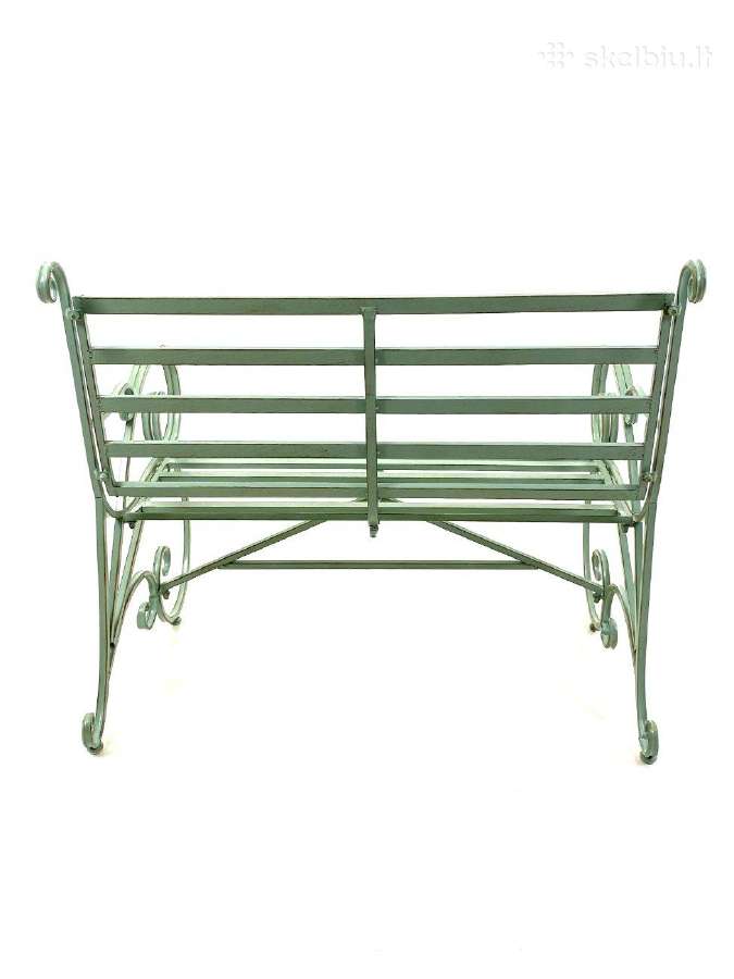 Provanso stiliaus metalinis sodo suoliukas 4v - nuotraukos Nr. 7