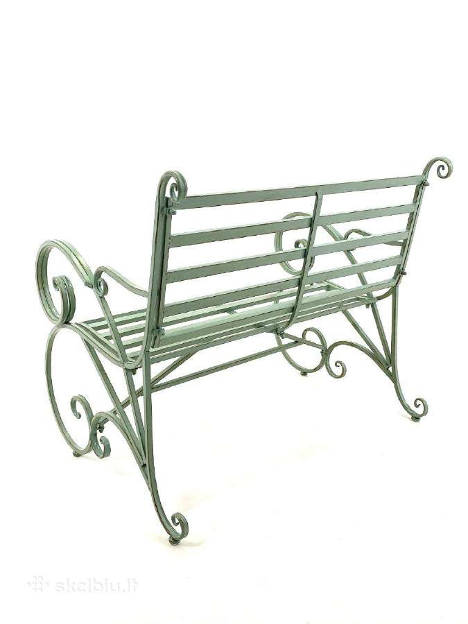 Provanso stiliaus metalinis sodo suoliukas 4v - nuotraukos Nr. 8