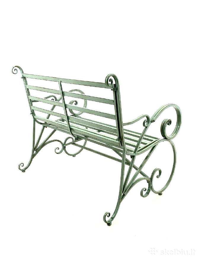 Provanso stiliaus metalinis sodo suoliukas 4v - nuotraukos Nr. 9