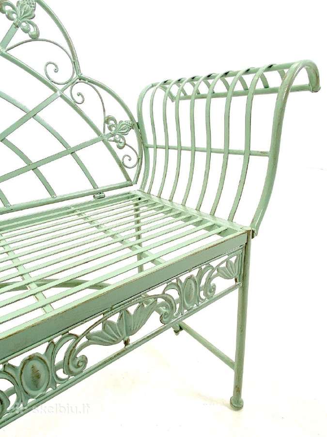 Provanso stiliaus metalinis sodo suoliukas 3v - nuotraukos Nr. 8