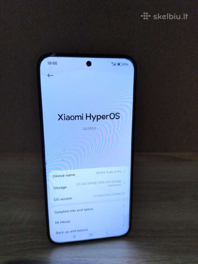 Redmi Turbo 4 Pro 12/256gb Cn Versija - nuotraukos Nr. 3