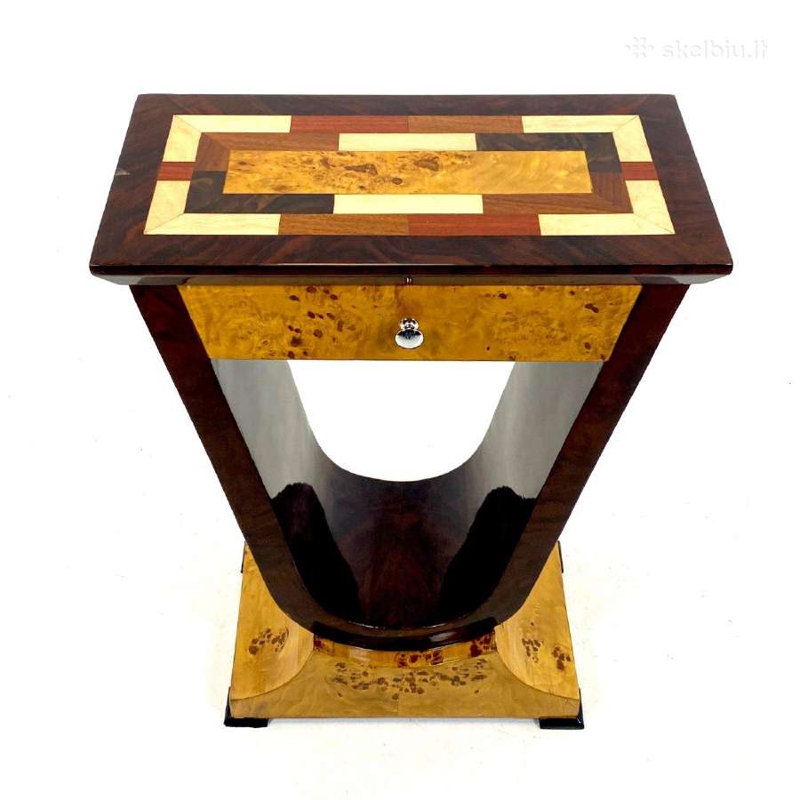 Art deco riešutmedžio spintelė - nuotraukos Nr. 2