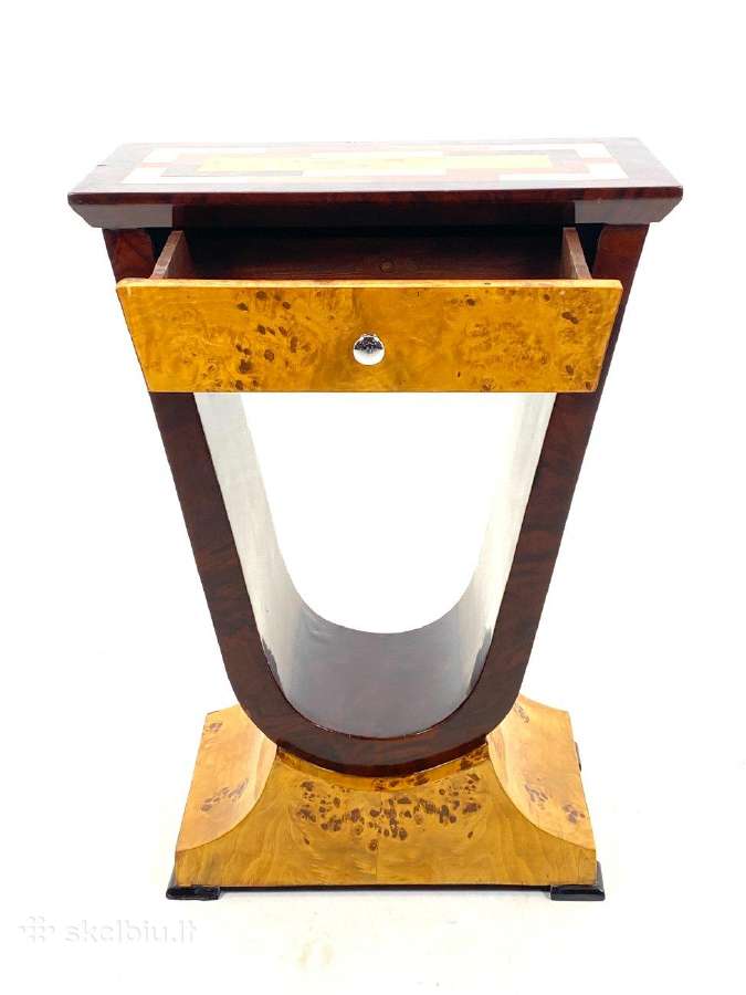Art deco riešutmedžio spintelė - nuotraukos Nr. 7