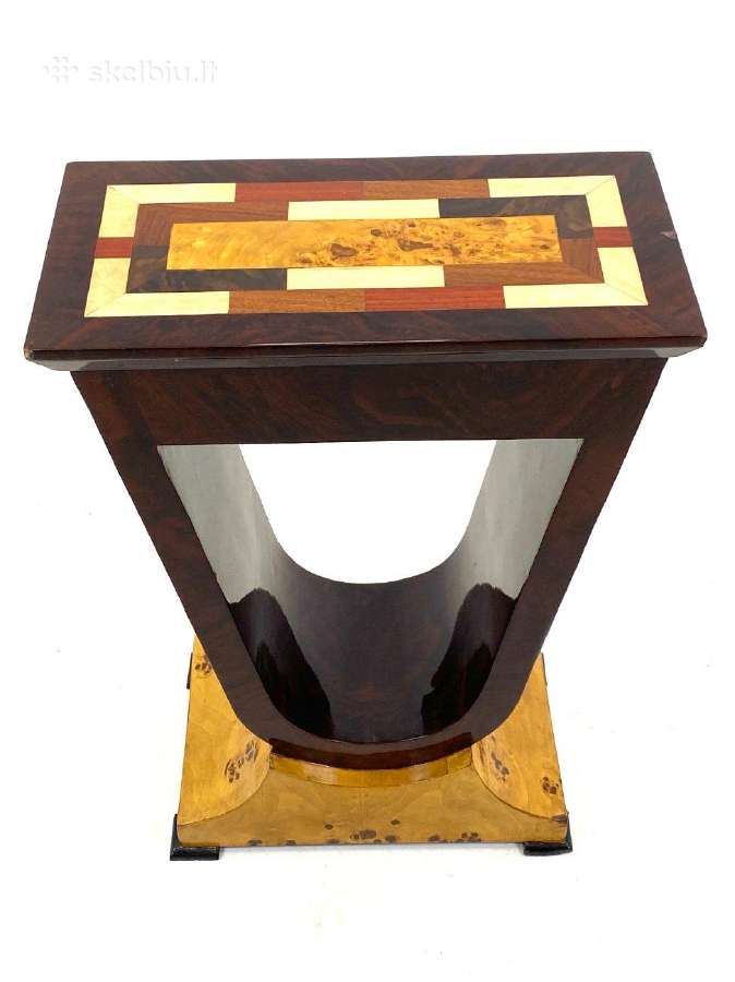 Art deco riešutmedžio spintelė - nuotraukos Nr. 8