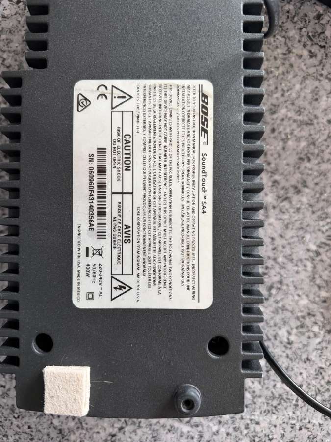 Bose Sa4 stiprintuvas - nuotraukos Nr. 3
