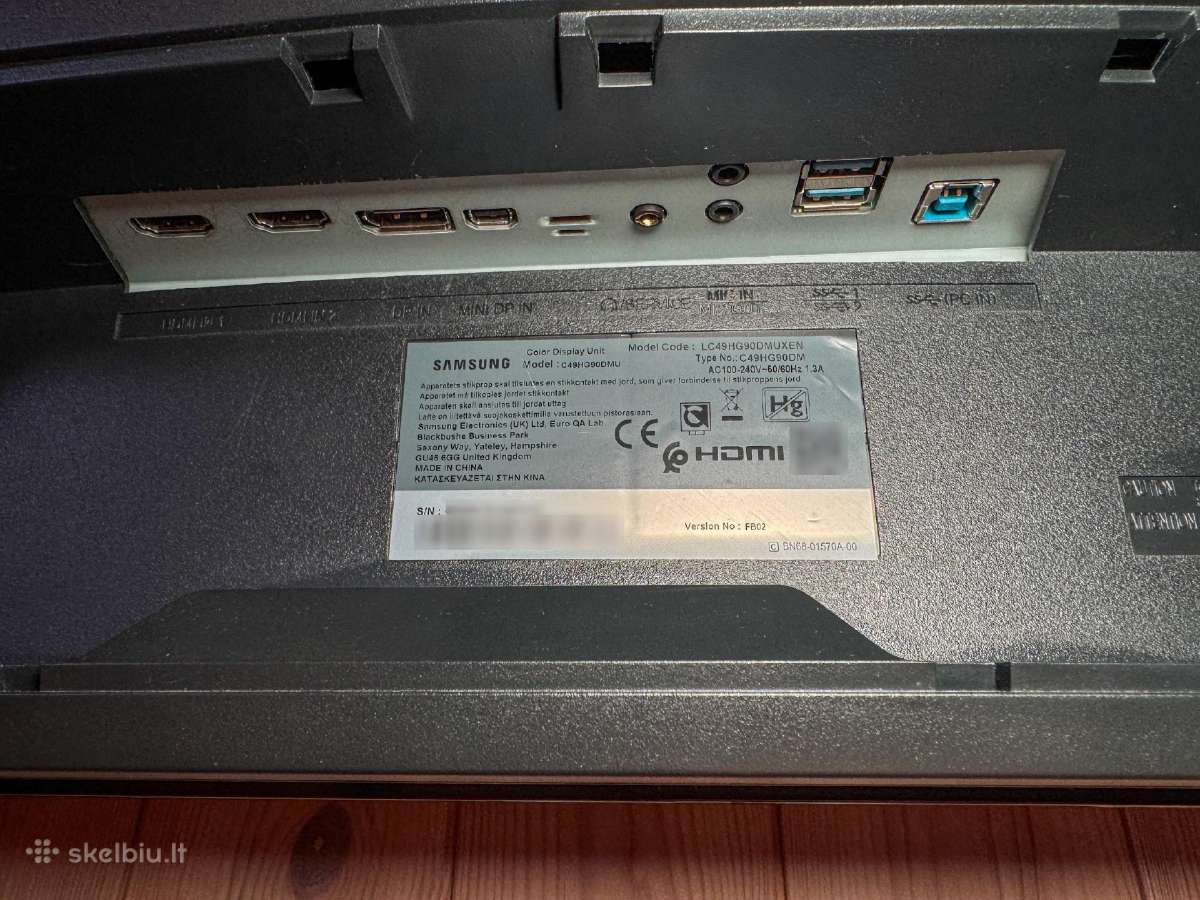 Samsung Chg90 49" lenktas Qled monitorius (36) - nuotraukos Nr. 4