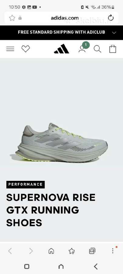 Bėgimo bateliai Adidas - nuotraukos Nr. 6