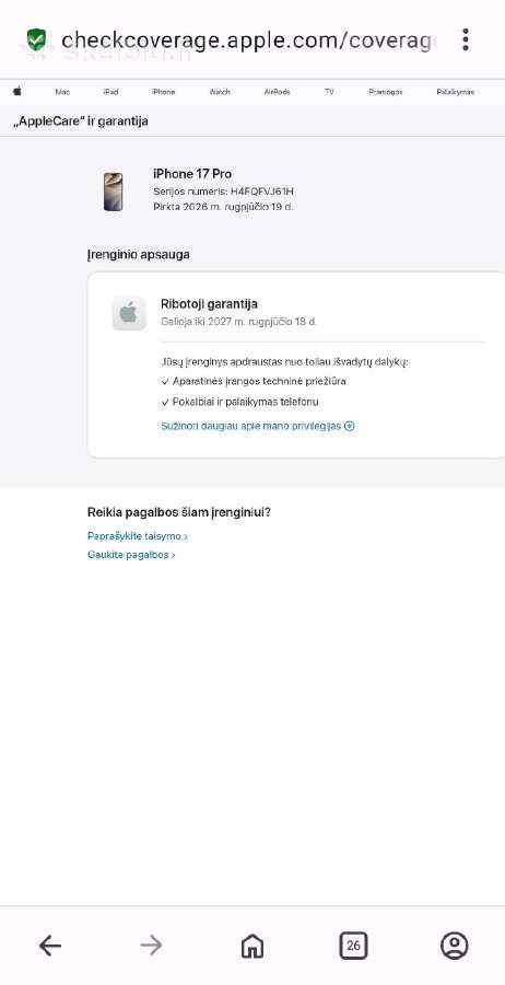Apple iPhone 17 Pro 256gb telefonas - nuotraukos Nr. 6