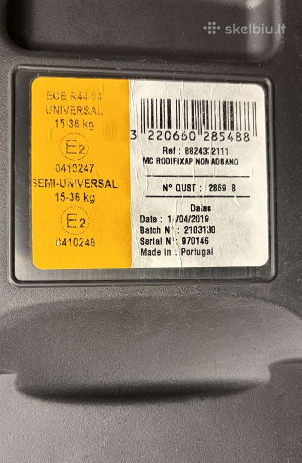 Maxi Cosi kėdutė 15-36 kg - nuotraukos Nr. 7