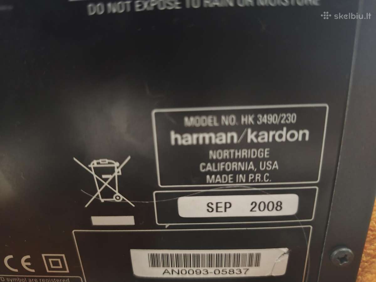 Harman kardon hk 3490/230 - nuotraukos Nr. 4