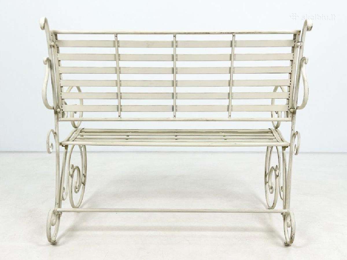 Provanso stiliaus metalinis sodo suolas 2v - nuotraukos Nr. 7
