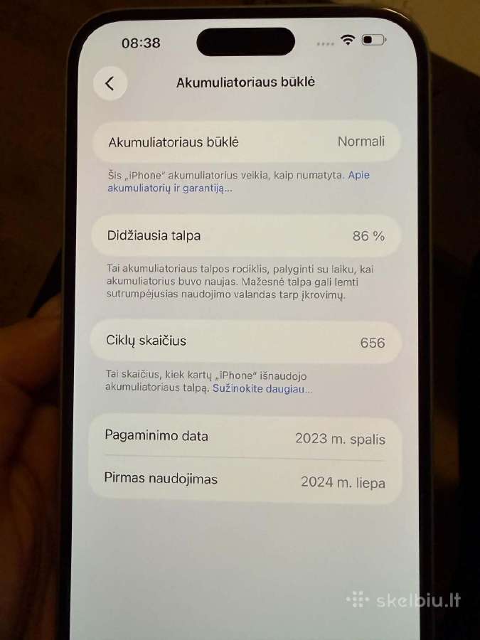 Parduodamas iPhone 15 Plus - nuotraukos Nr. 3