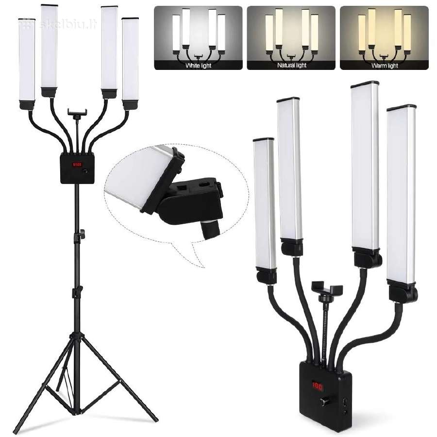 LED panelinės lempos su trikoju - nuotraukos Nr. 2