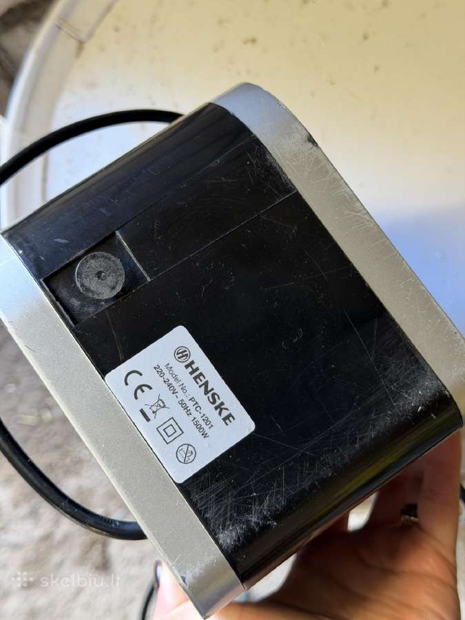 Kompaktiškas keramikinis šildytuvas Henske 1500w - nuotraukos Nr. 4