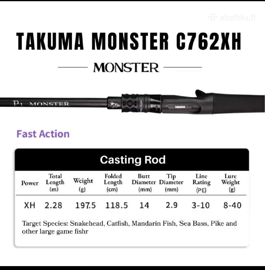 Takuma P1 Monster kastinginis - nuotraukos Nr. 6
