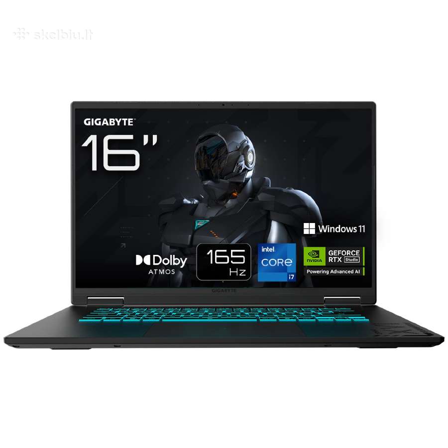 Naujas Gigabyte Gaming A16 Rtx 5070 Ultra 9 165hz - nuotraukos Nr. 2