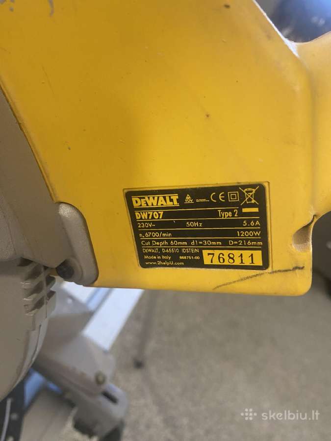Dewalt stalas su skersinio pjovimo pjūklu - nuotraukos Nr. 5