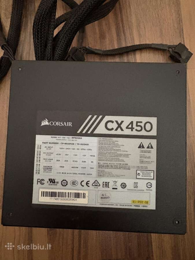 Corsair Cx450 Psu - nuotraukos Nr. 3