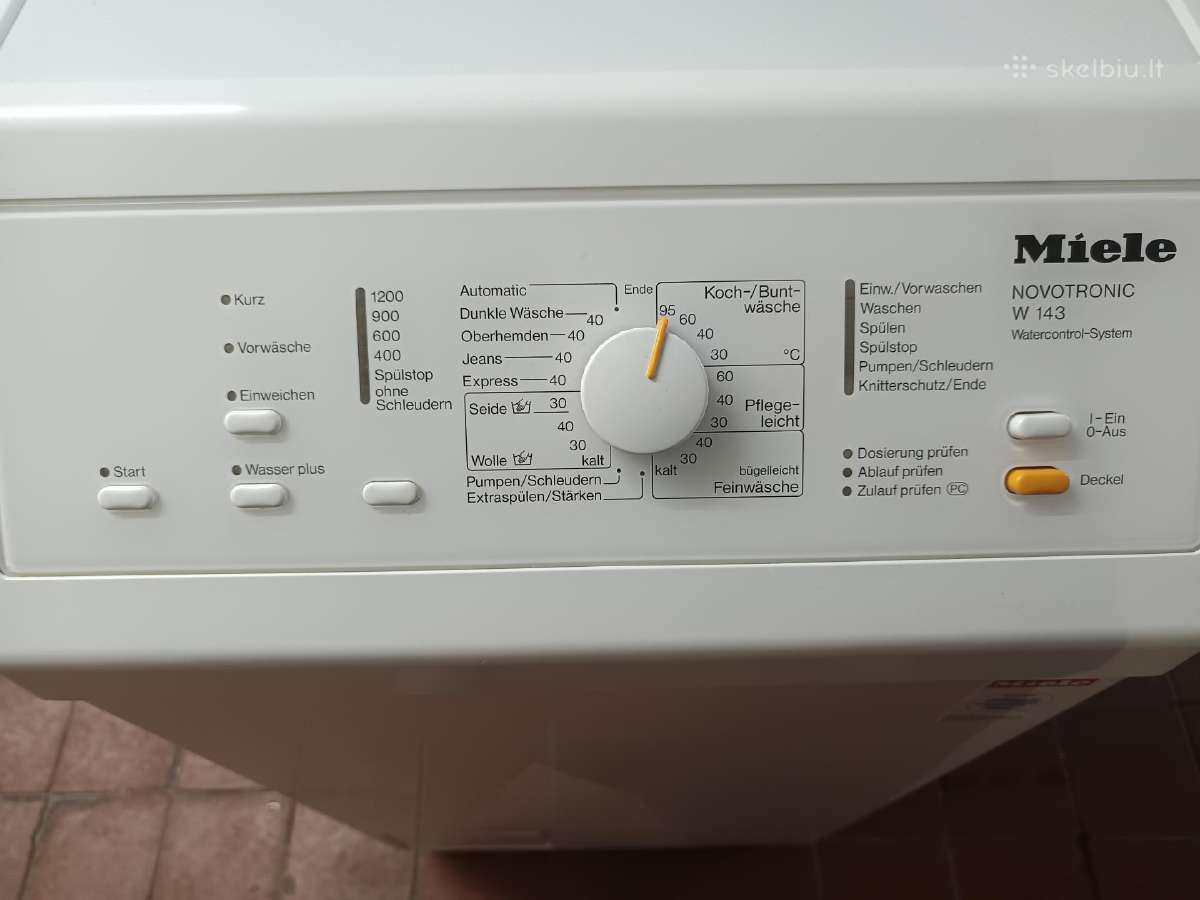 Miele 6 kg per viršų kraunama su garantija - nuotraukos Nr. 3