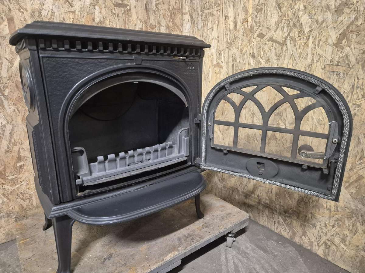 Norvegiška ketaus krosnelė jotul f3 - nuotraukos Nr. 8