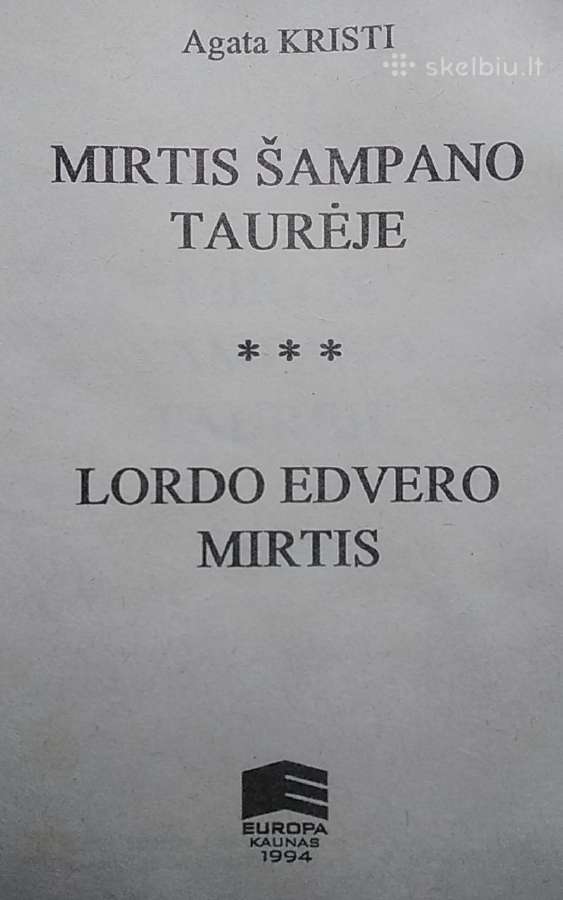 Lordo Edvero mirtis - nuotraukos Nr. 2