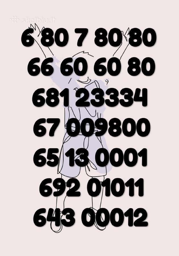 Gražus VIP numeris 688886 ,544443,177771 , 50€/vnt - nuotraukos Nr. 4