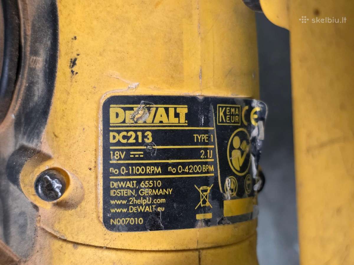 Dewalt akumuliatoriniai įrankiai - nuotraukos Nr. 4
