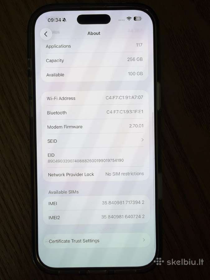 iPhone 16 pro max 256gb - nuotraukos Nr. 6
