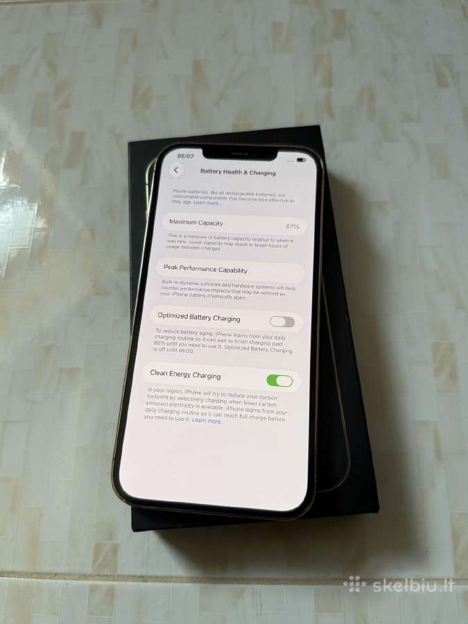 iPhone 12 Pro Max 256gb Gold - nuotraukos Nr. 5