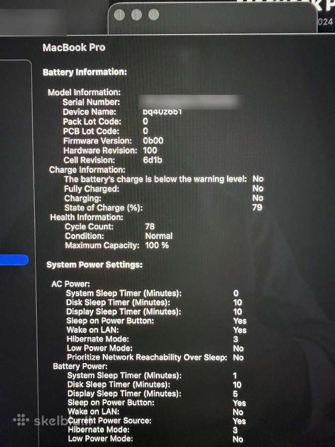 MacBook Pro 14 M4 16gb/512gb Space Black, bat 100% - nuotraukos Nr. 10