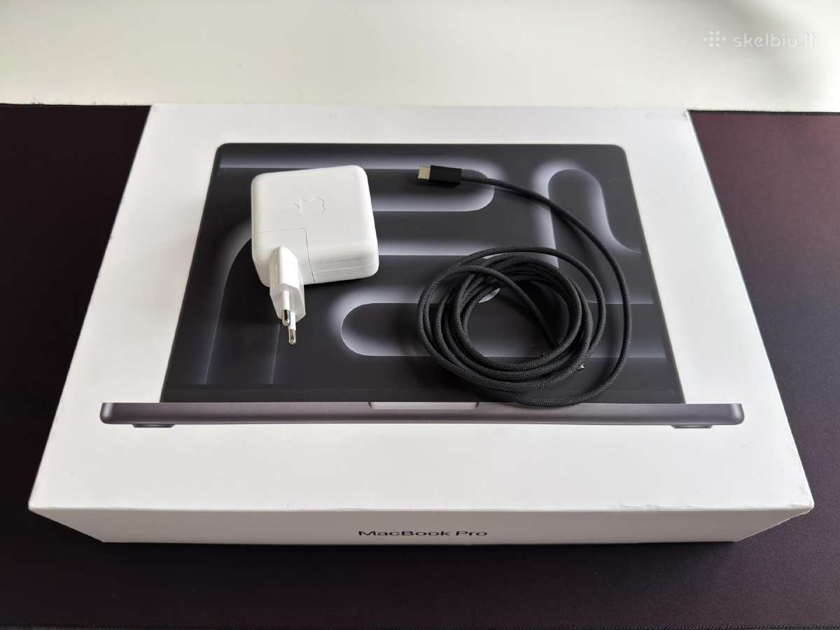 MacBook Pro 14 M4 16gb/512gb Space Black, bat 100% - nuotraukos Nr. 11