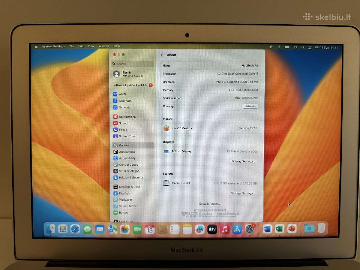 MacBook Air 13' Mid 2011 - nuotraukos Nr. 13