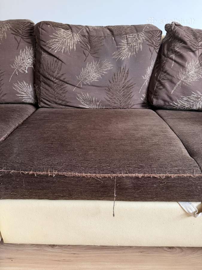 Trivietė sofa/lova su patalynės dėže 237ilgio - nuotraukos Nr. 4