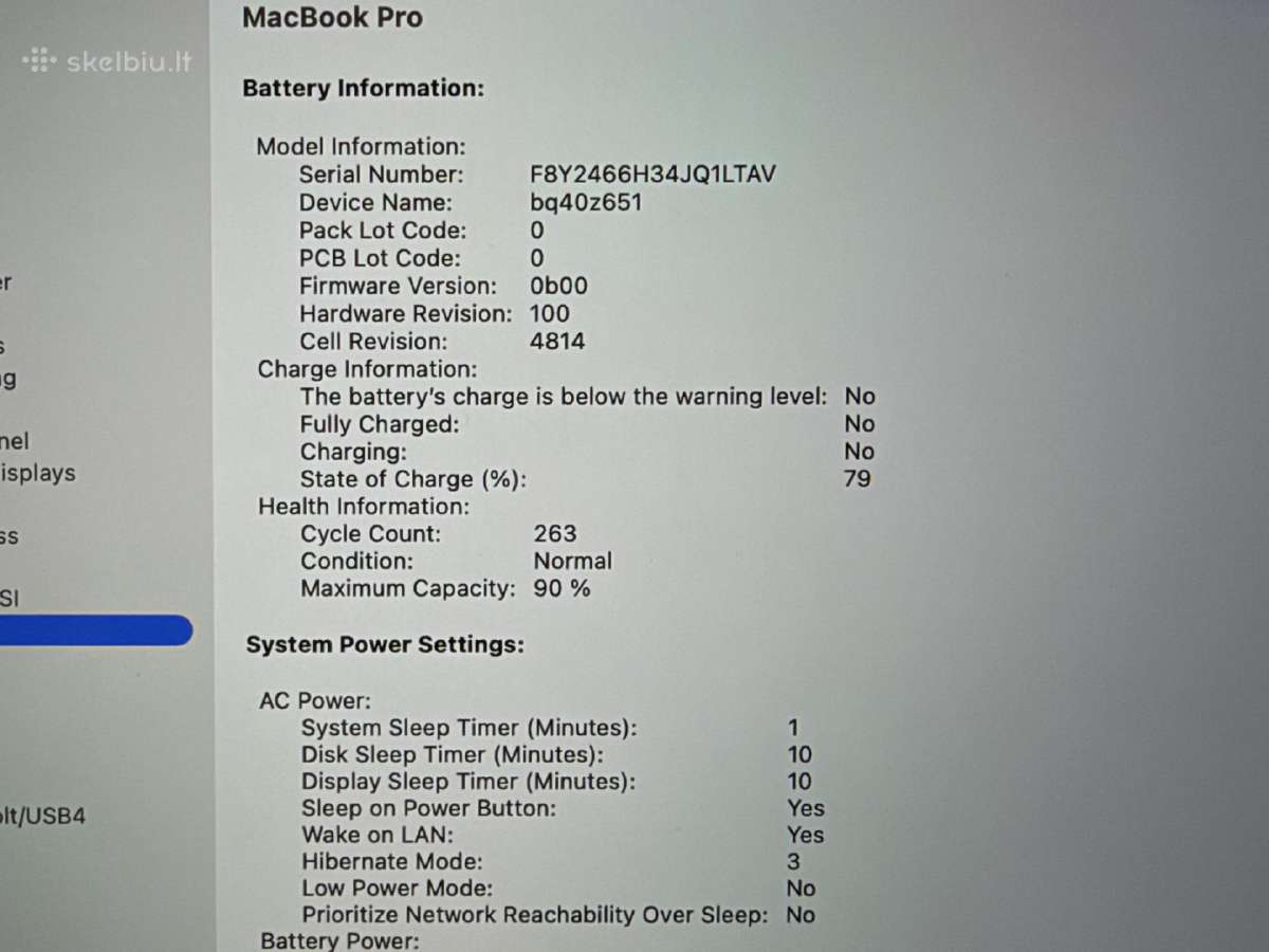 Apple MacBook Pro 2023 14 / M2 Pro /16gb/512gb #17 - nuotraukos Nr. 9