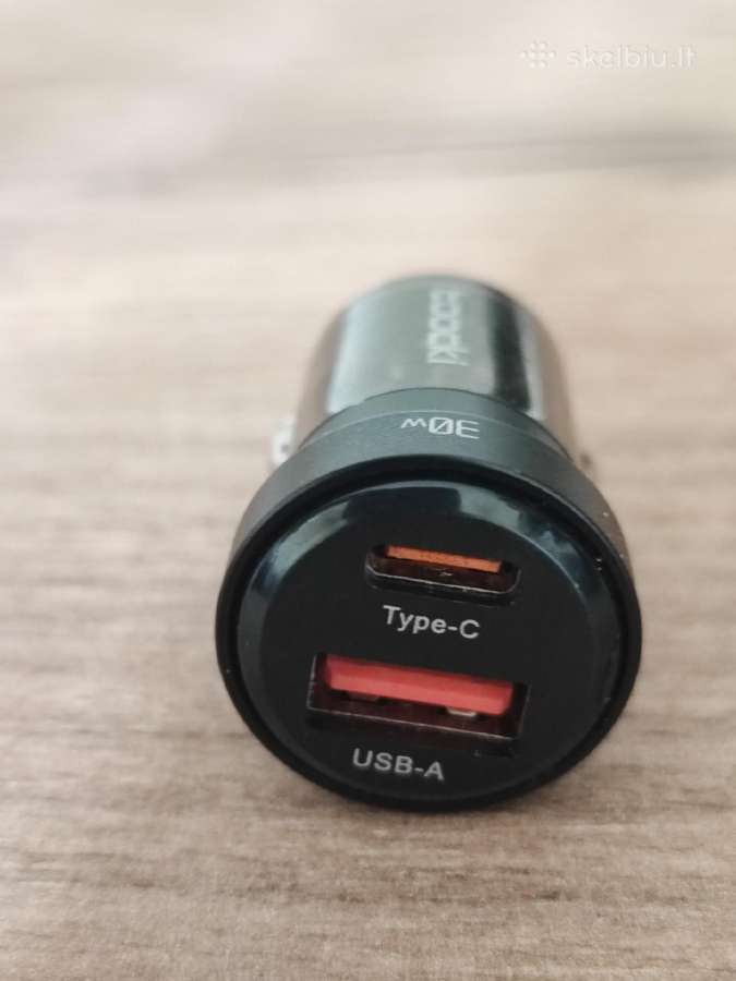 Automobilinis telefono įkroviklis toocki 30w - nuotraukos Nr. 3