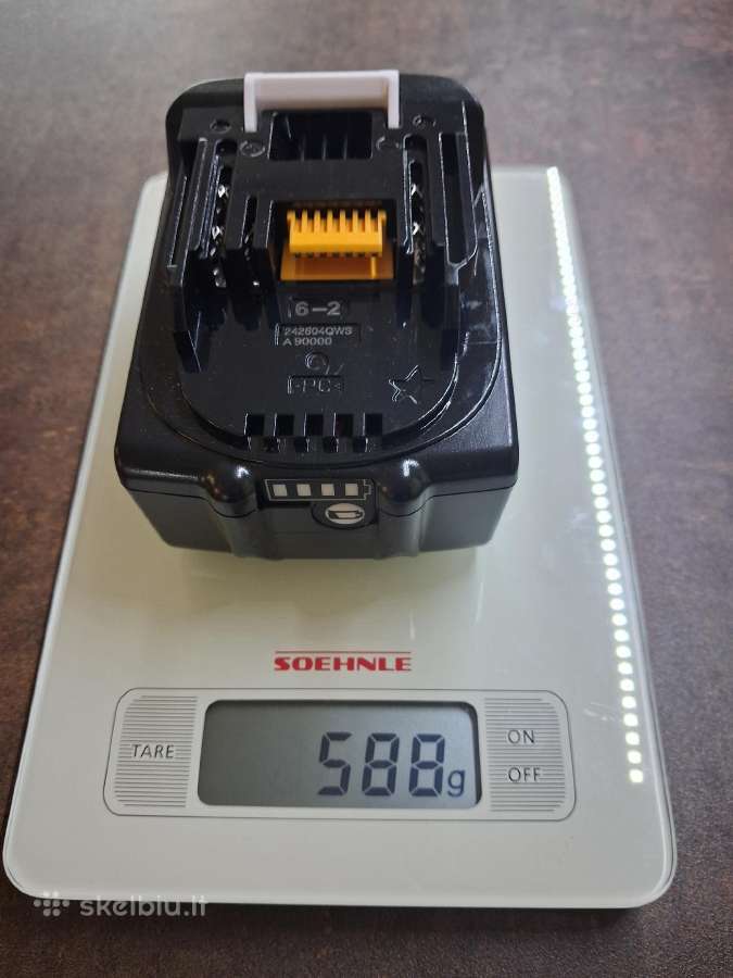 Makita akumuliatoriai 18v 6 Ah - nuotraukos Nr. 2