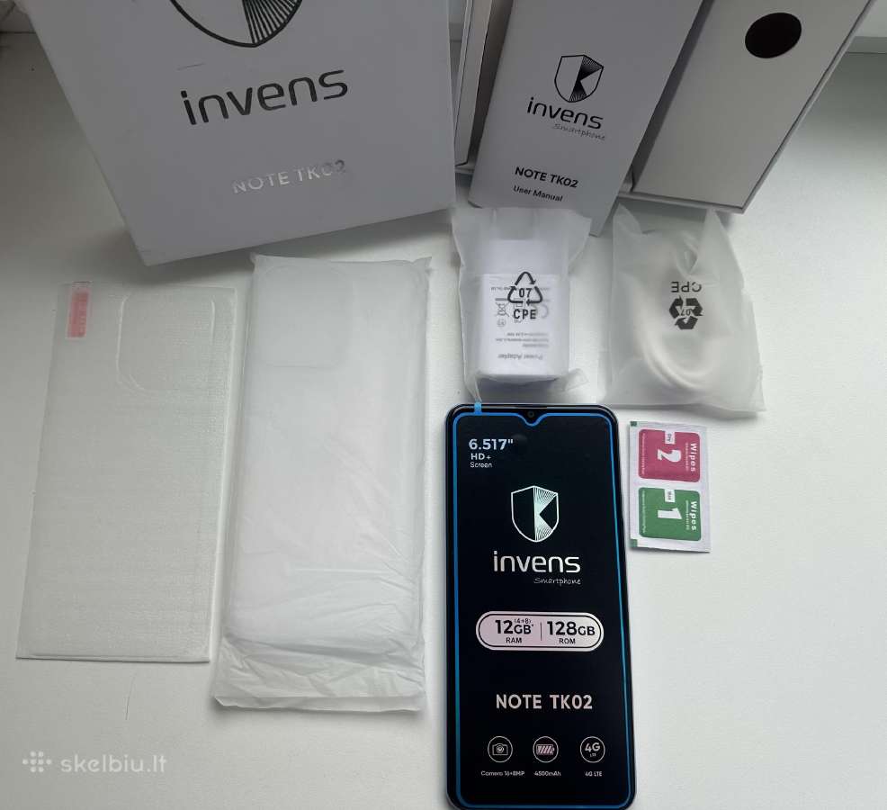 Naujas Telefonas Invens Note Tk02, 128gb 12gb RAM - nuotraukos Nr. 7