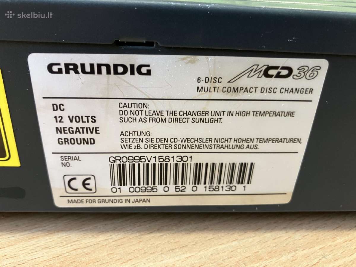 Senas kompaktinių diskų čeinžeris Grundig Mcd36 - nuotraukos Nr. 3