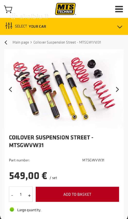 Mts coilai Vag automobiliams - nuotraukos Nr. 4