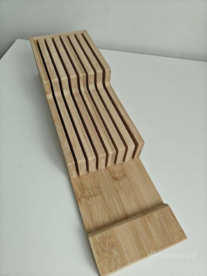Bambukinis peilių įdėklas 39 11 cm - nuotraukos Nr. 3