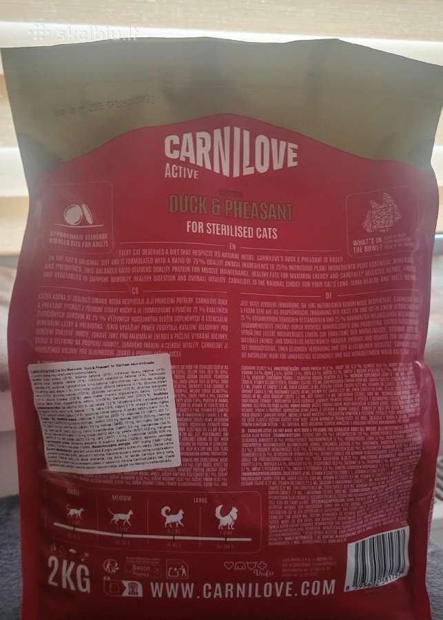 Kačių maistas Carnilove 2kg - nuotraukos Nr. 2