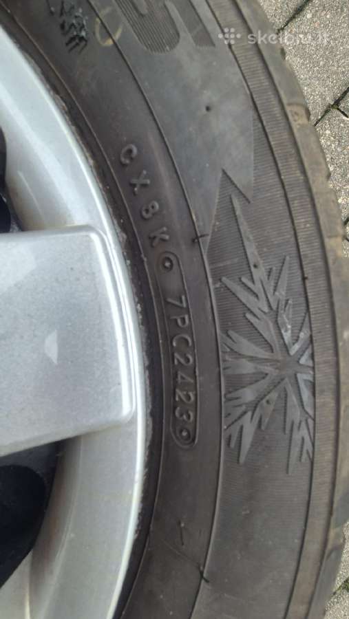 Keturios žieminės 205/55 R16 su VW diskais - nuotraukos Nr. 8